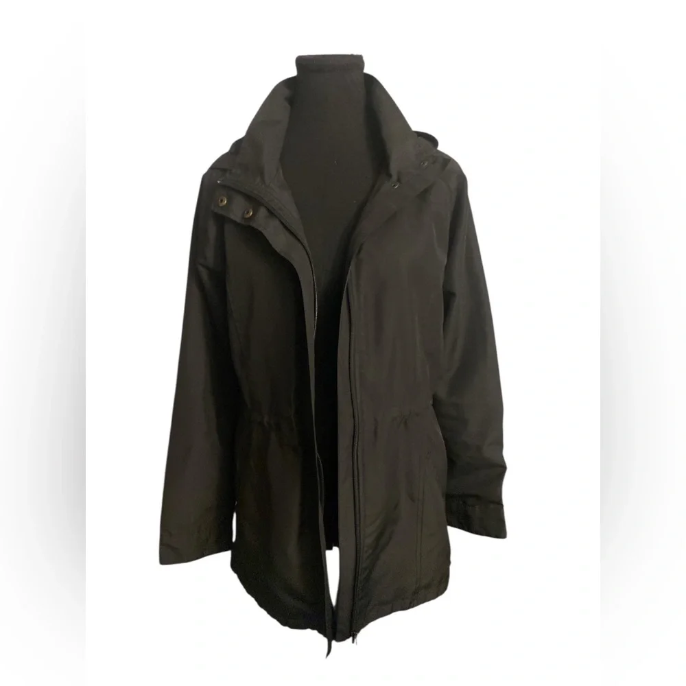 O'Neill Black Raincoat Lightweight Zip-Up M GUC - Picture 1 of 7